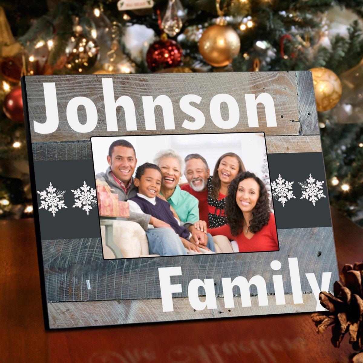 Family Snowflakes Picture Frame - Classic Snowflakes