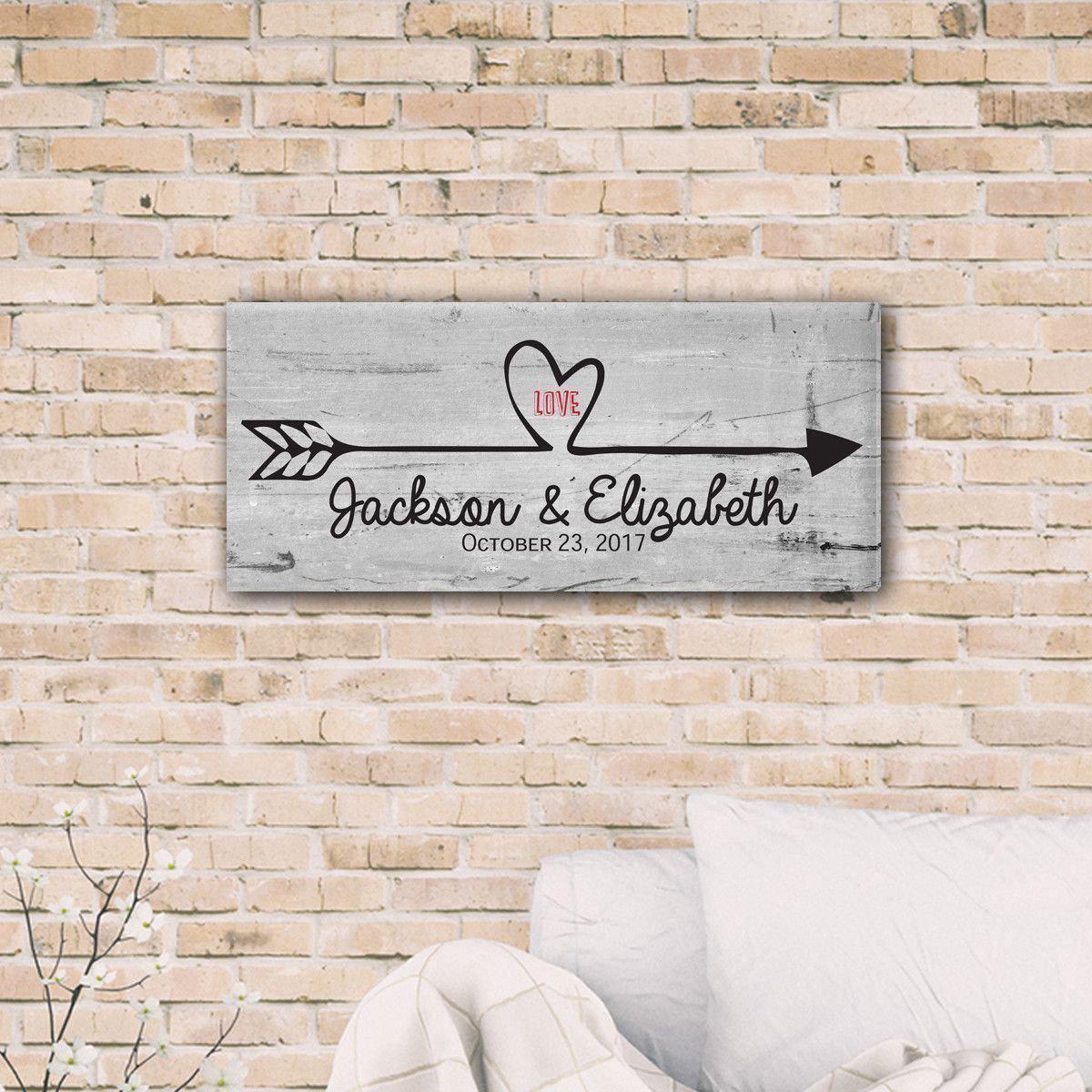 Follow Your Heart Personalized Canvas Print