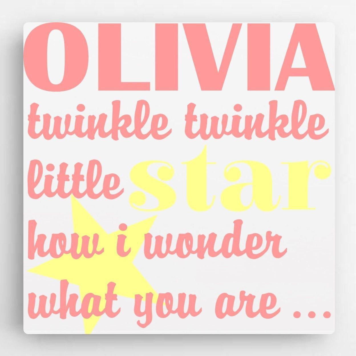 Girl Canvas Sign - Twinkle