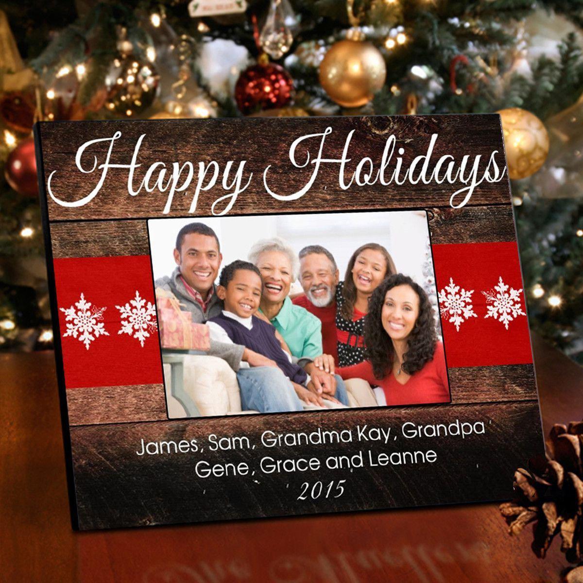 Holiday Picture Frame - Red Ribbon