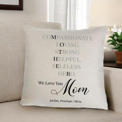 Mother Personalized Throw Pillow