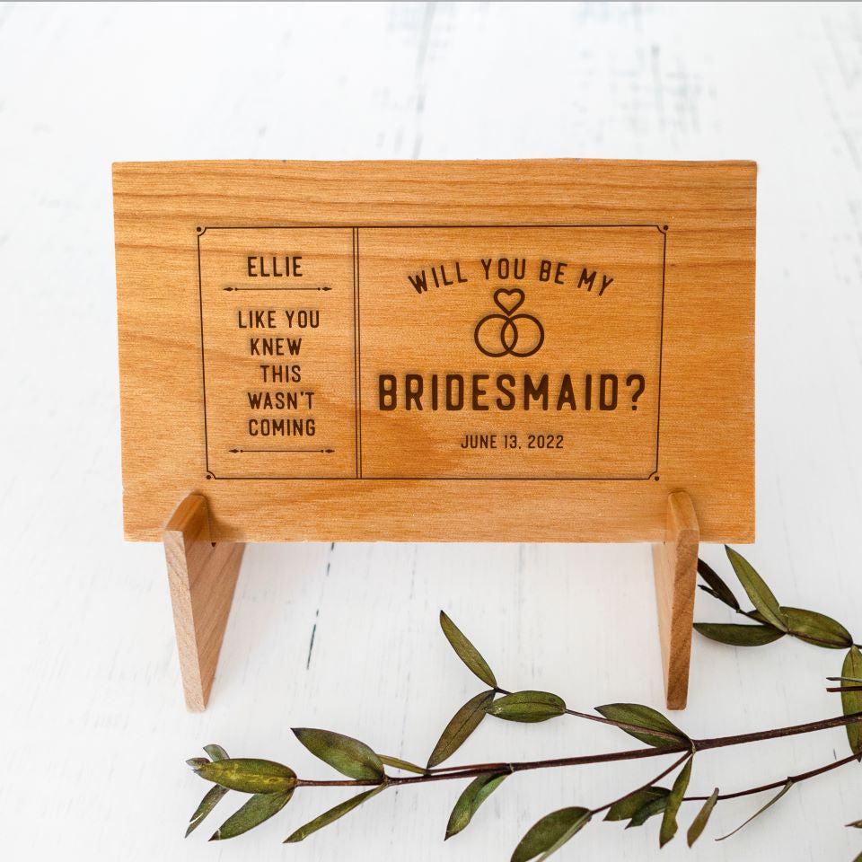 Personalized Bridesmaid Proposal Cards