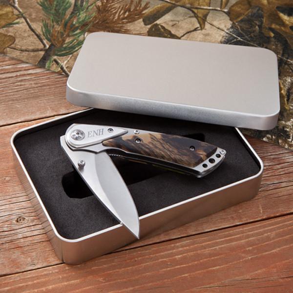 Personalized Camouflage Pocket Knife