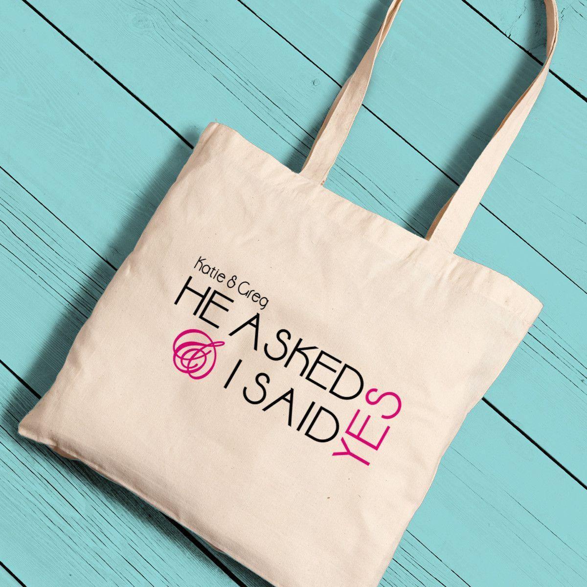 Personalized Canvas Totes - Bride and Bride to Be