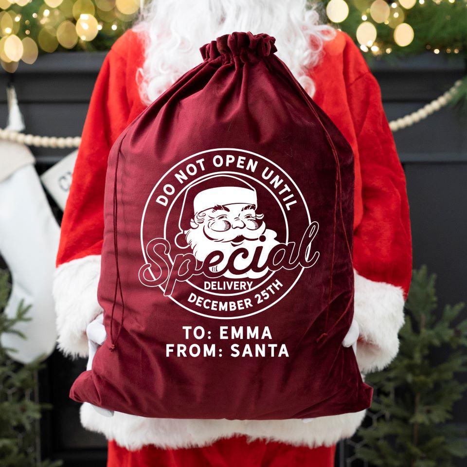 Personalized Christmas Santa Bags