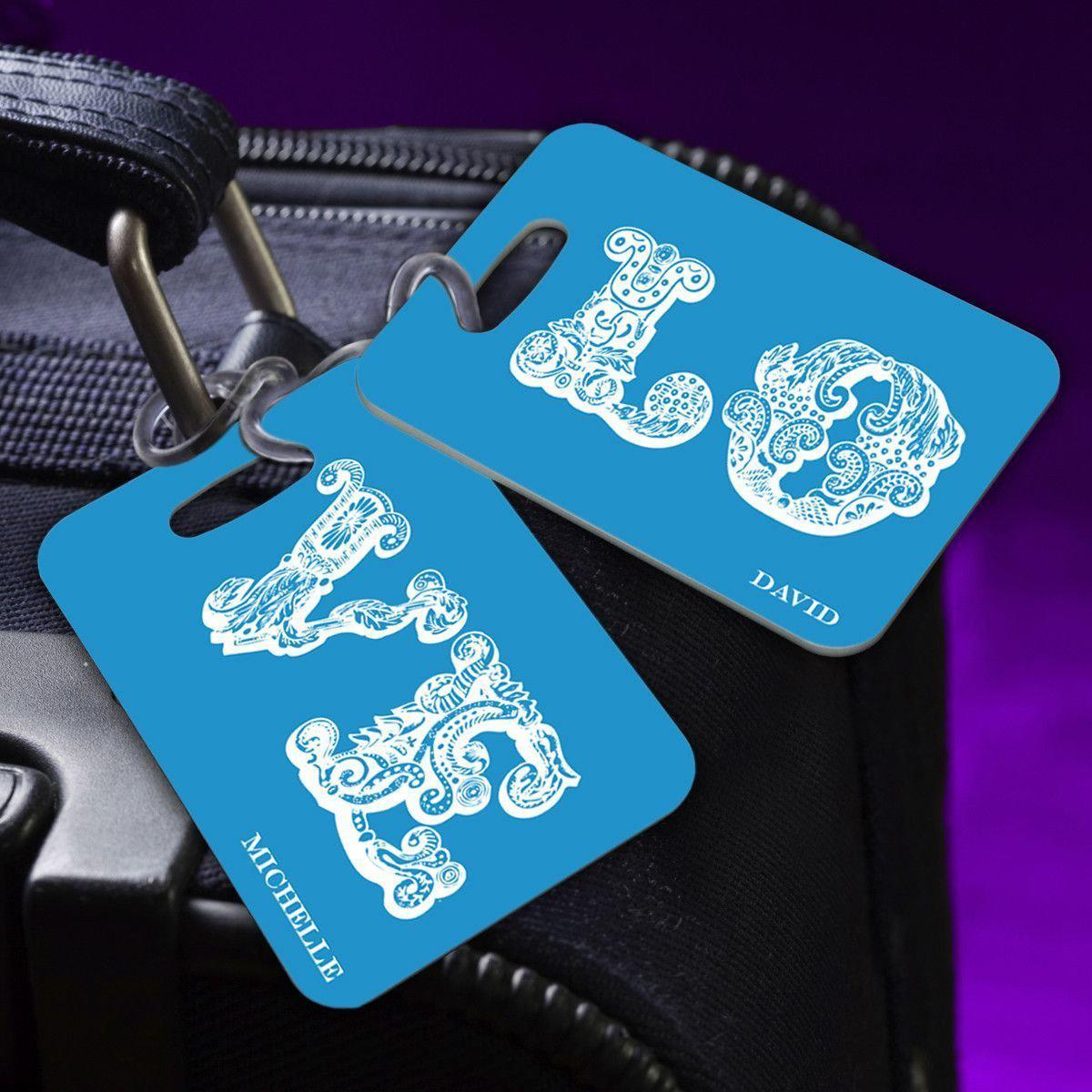Personalized Couples Luggage Tags