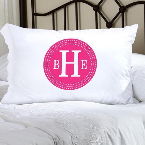 Personalized Felicity Chic Circles Pillow Case