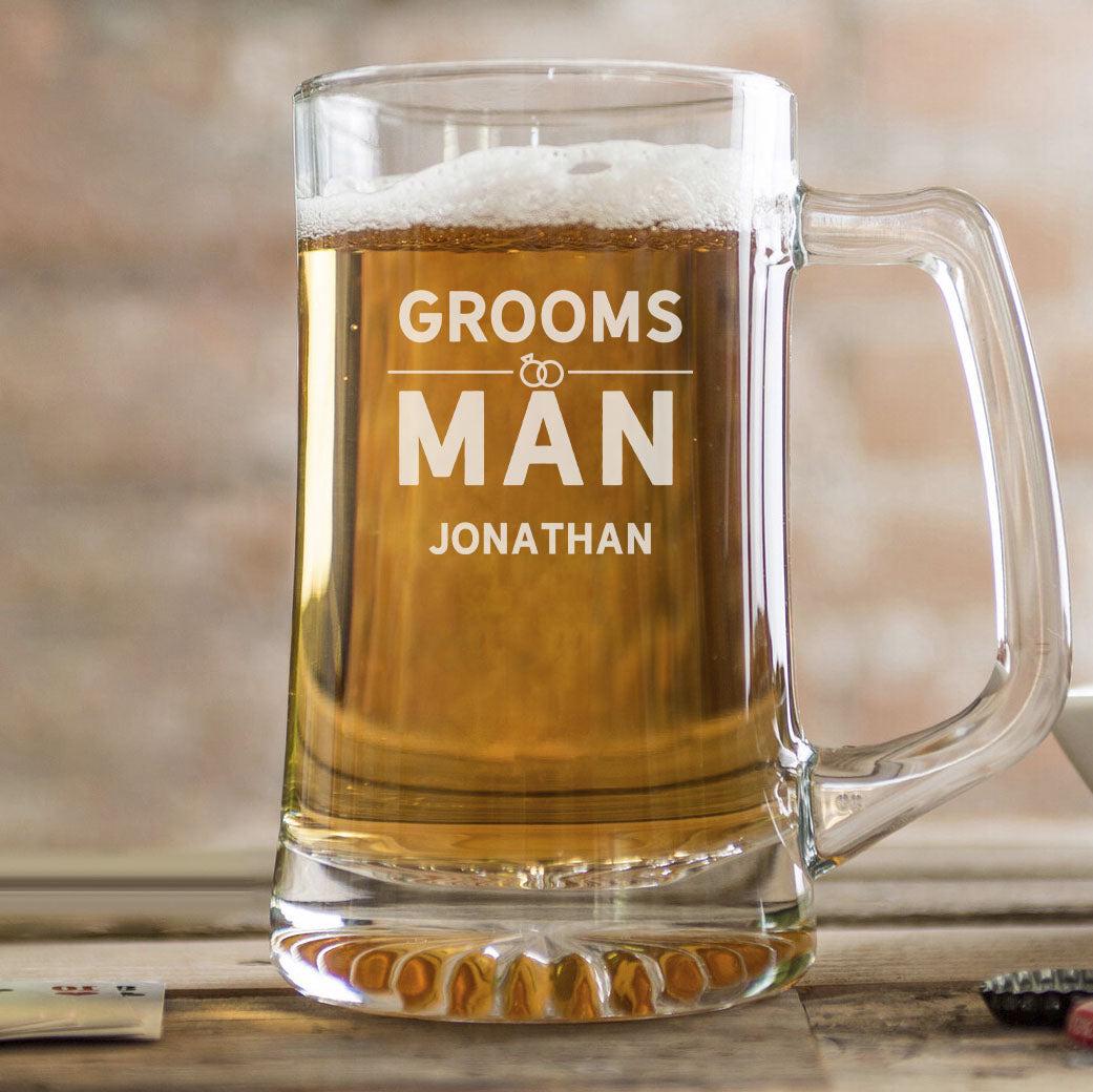 Personalized Groomsmen 25 oz. Beer Mug