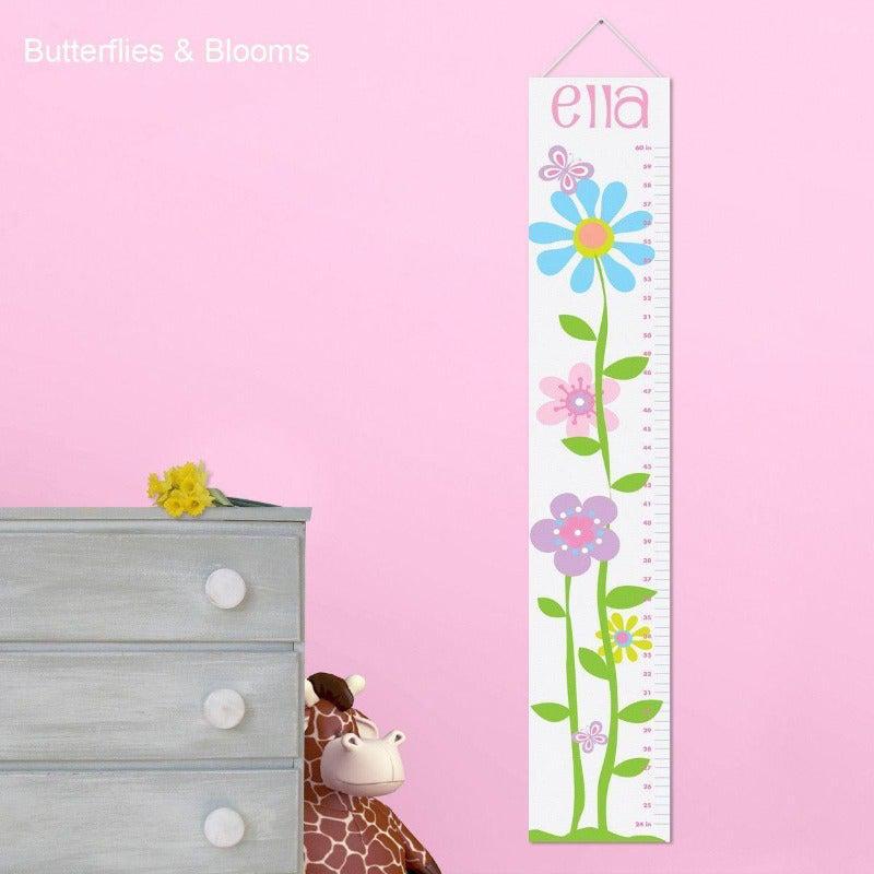 Personalized Growth Chart For Girls - Floral Collection