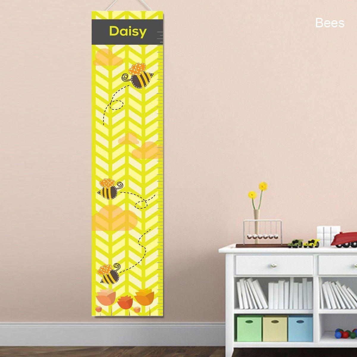 Personalized Growth Charts for Girls - Animal Themed