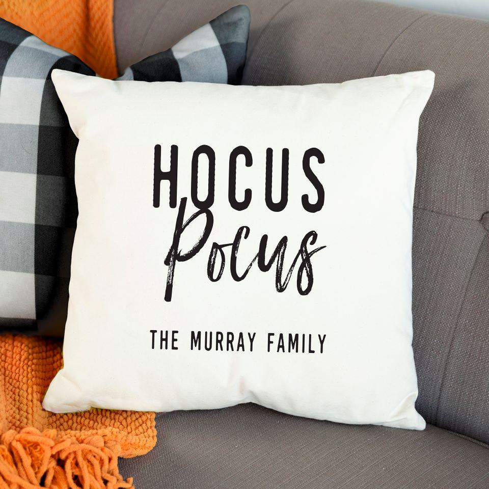 Personalized Haunted Home Throw Pillows (Insert Included)