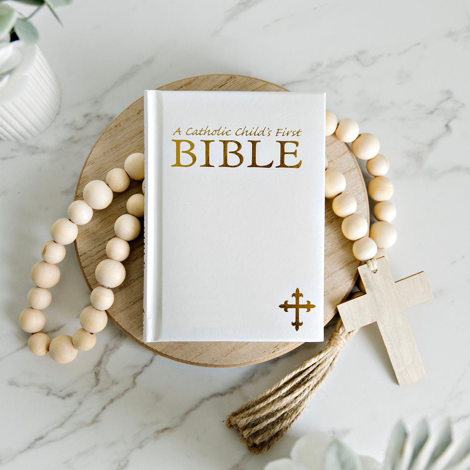 Personalized Illustrated Children's First Bible - Catholic