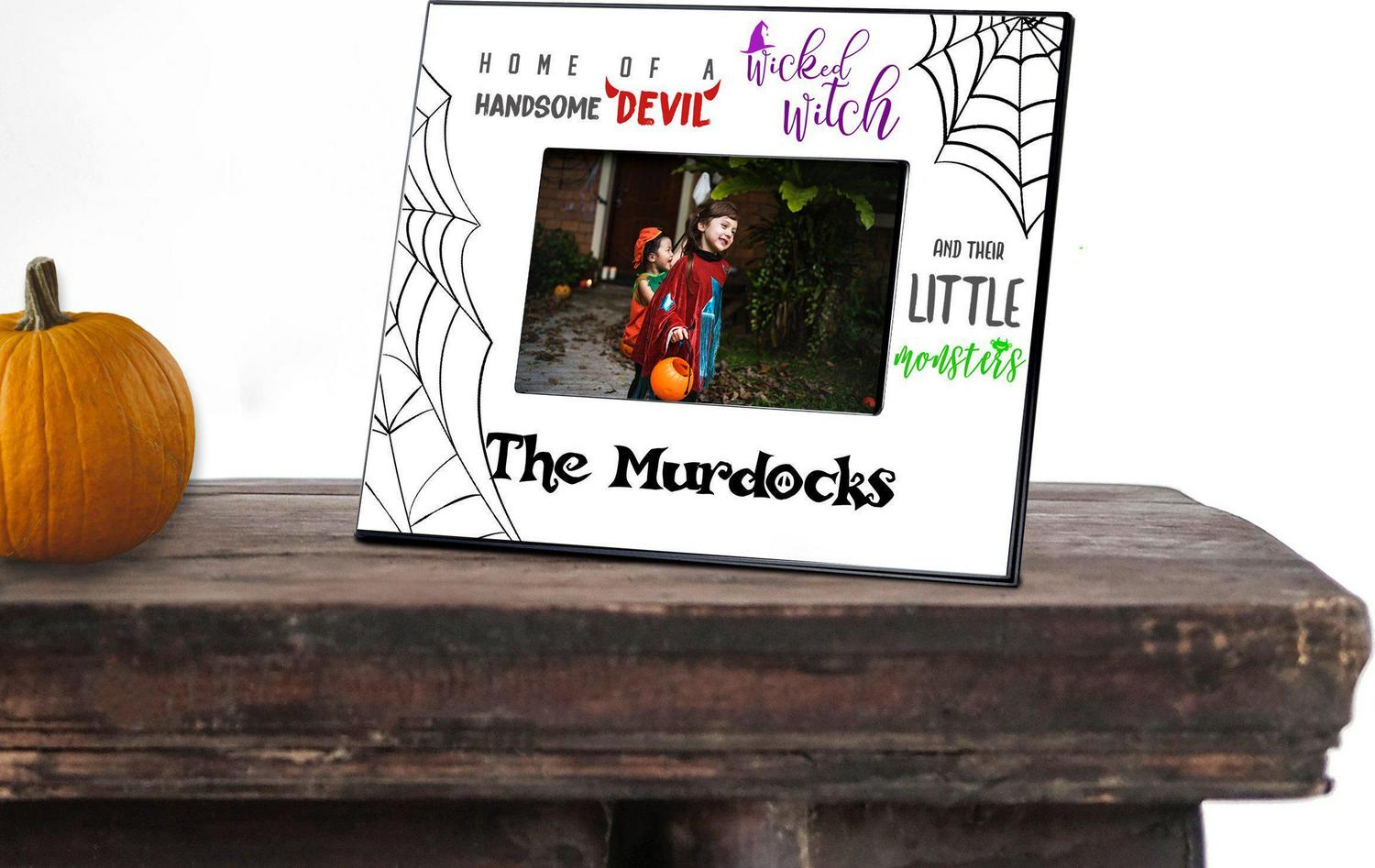Personalized Little Monsters Halloween Photo Frame