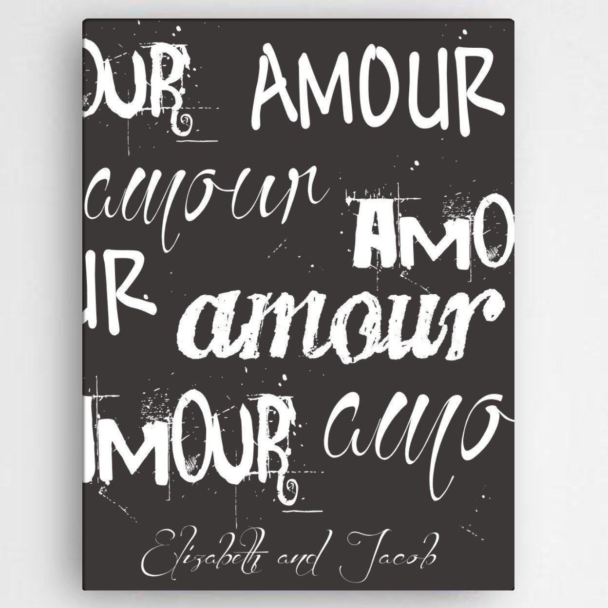 Personalized Love and Romance Canvas Sign