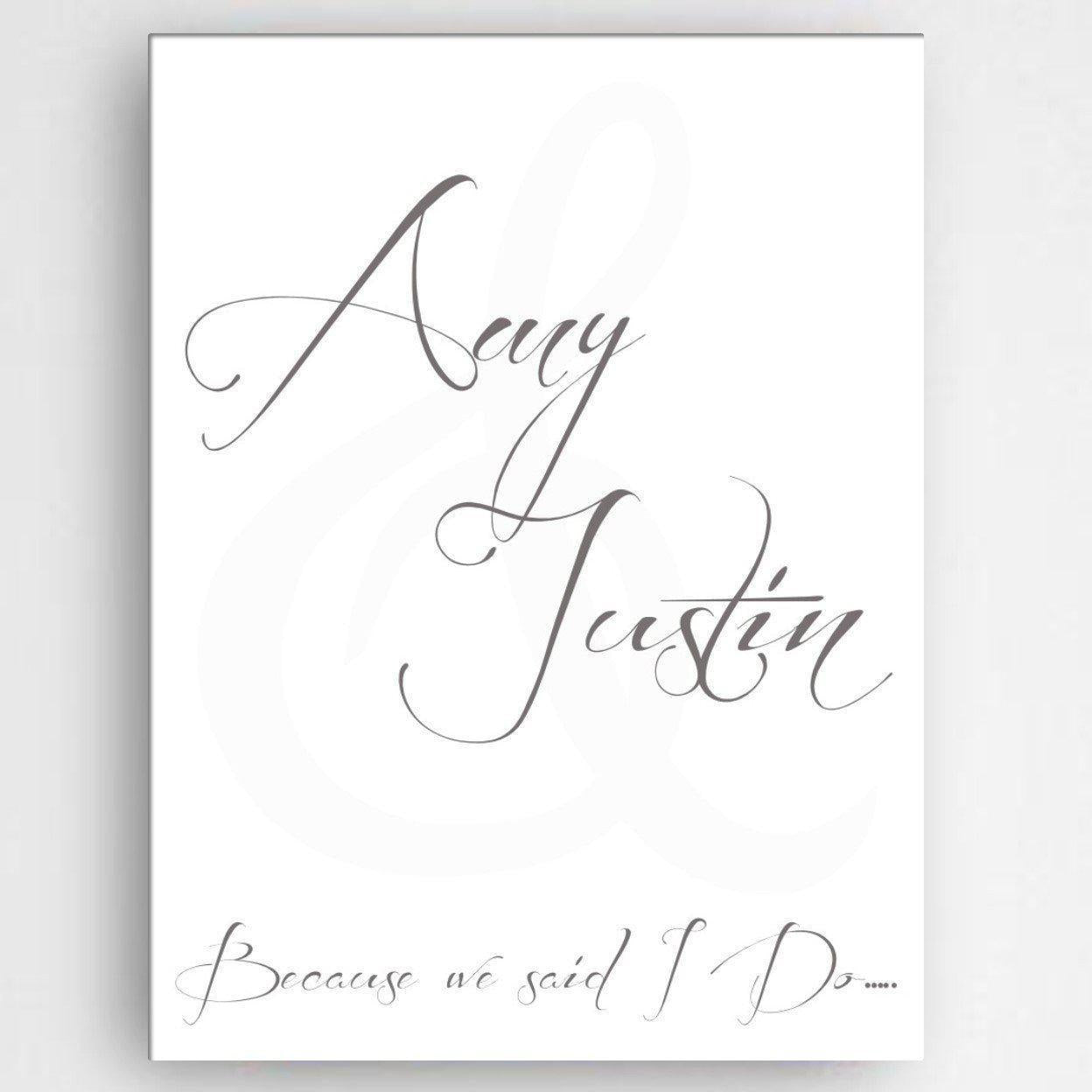 Personalized Love and Romance Canvas Sign