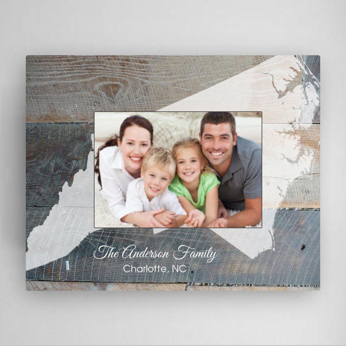 Personalized Picture Frames - Souvenir Home State Frame