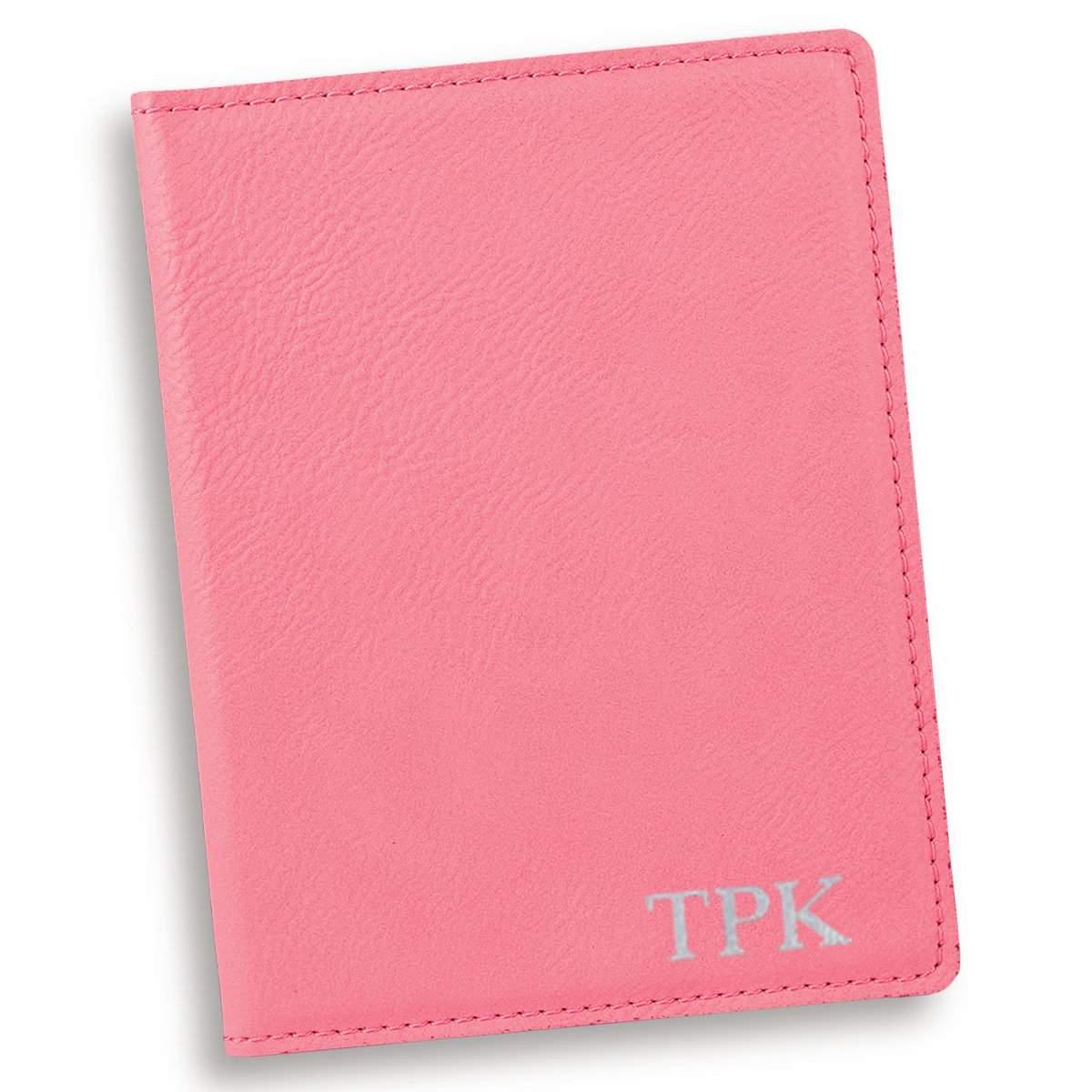 Personalized Pink Passport Holder
