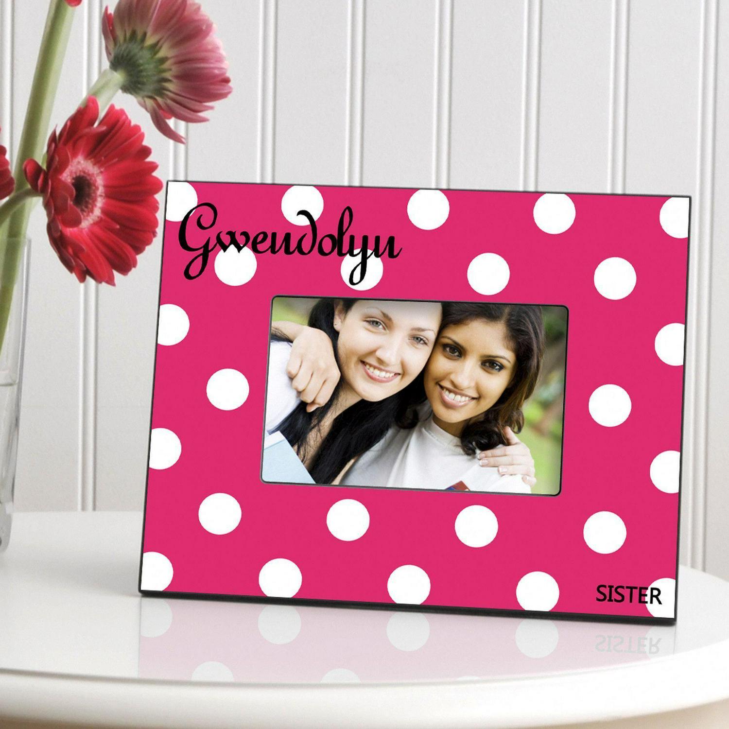 Personalized Polka Dot Picture Frame - All