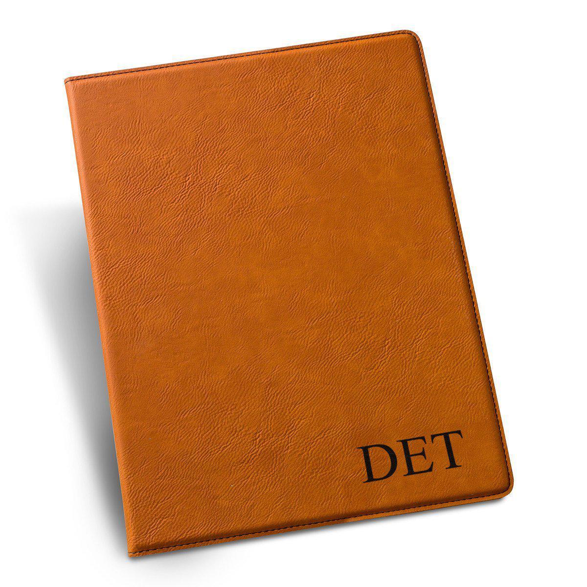 Personalized Portfolio - Vegan Leather - with Notepad - Executive Gift