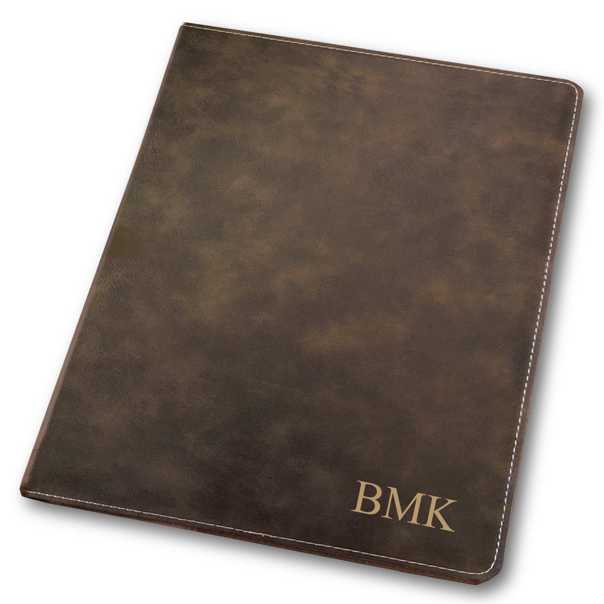 Personalized Portfolio - Vegan Leather - with Notepad - Executive Gift