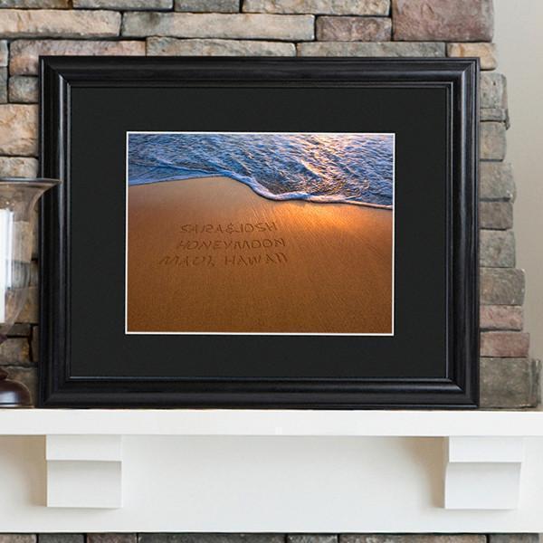 Personalized Sparkling Sands Sign - Framed