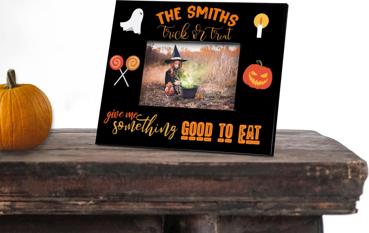 Personalized Trick or Treating Photo Frame