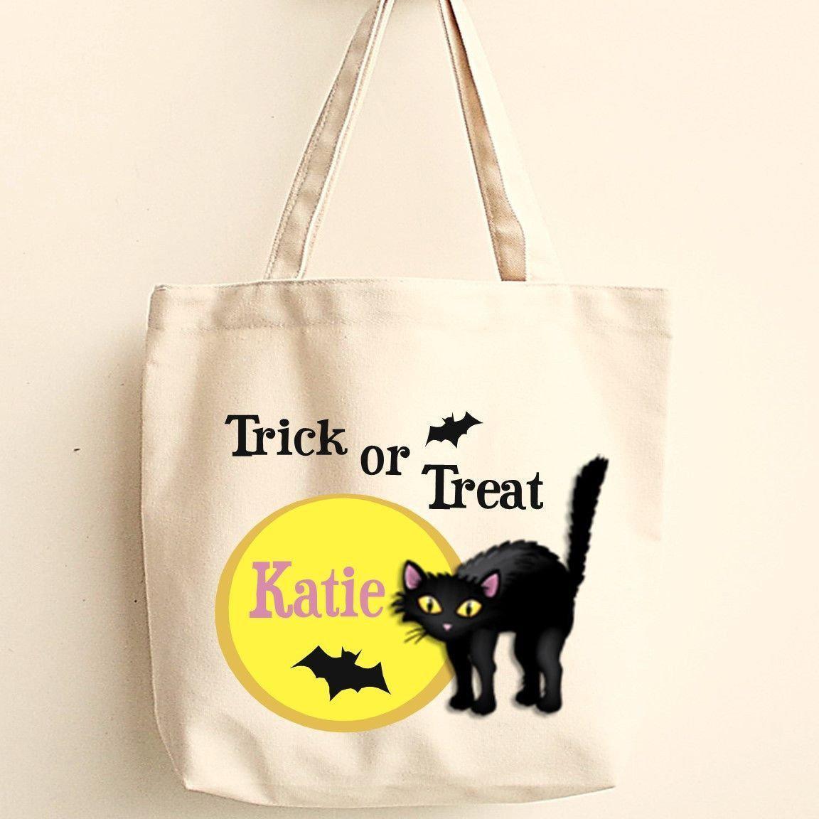 Personalized Trick or Treat Bags - Halloween Treat Bags - Gifts for Kids