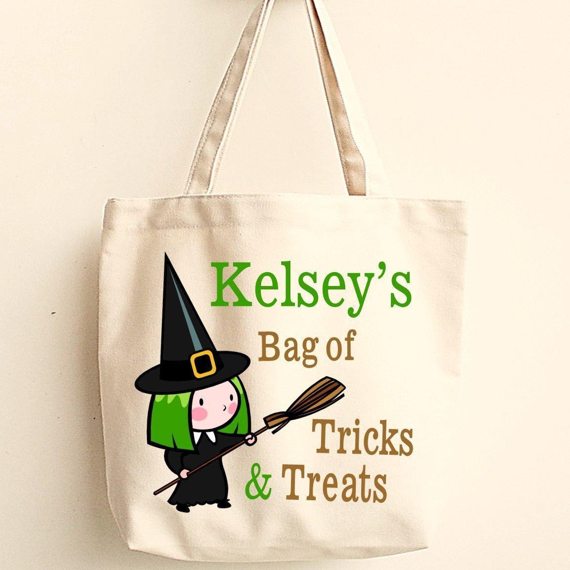Personalized Trick or Treat Bags - Halloween Treat Bags - Gifts for Kids