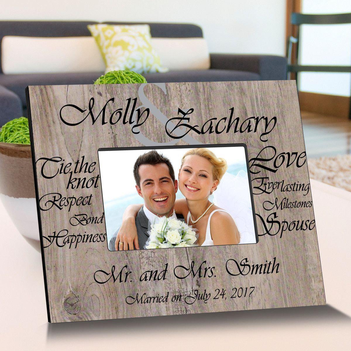 Personalized Tying The Knot Wooden Picture Frames