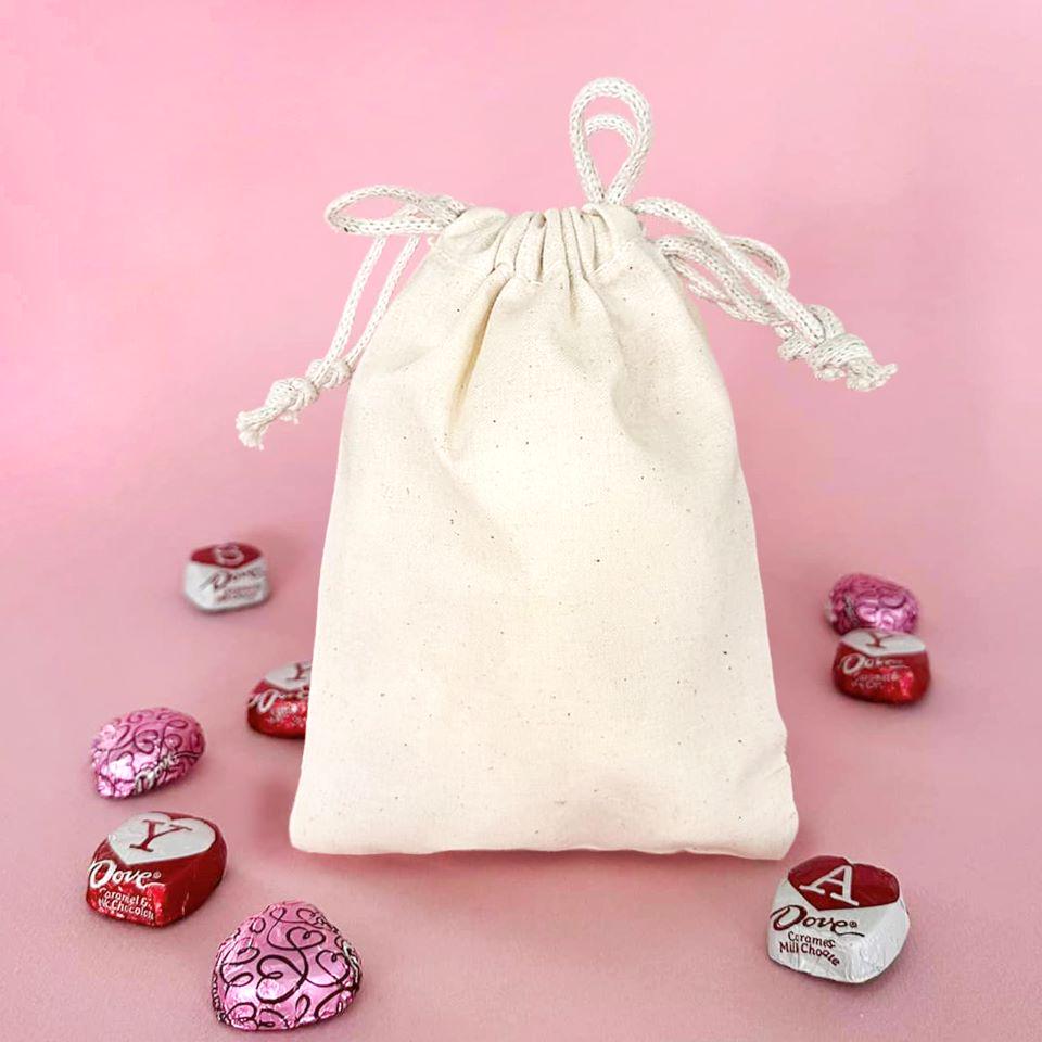 Personalized Valentine's Day Small Gift Bags - Calligraphy Designs