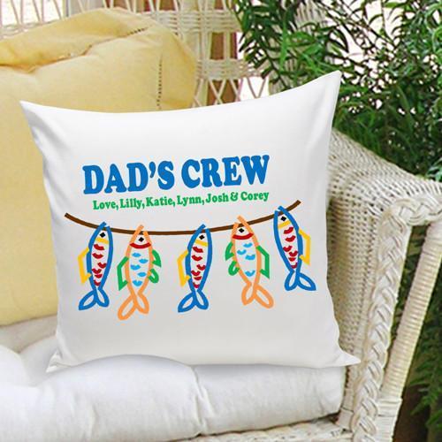 Throw Pillow - Dad's Crew