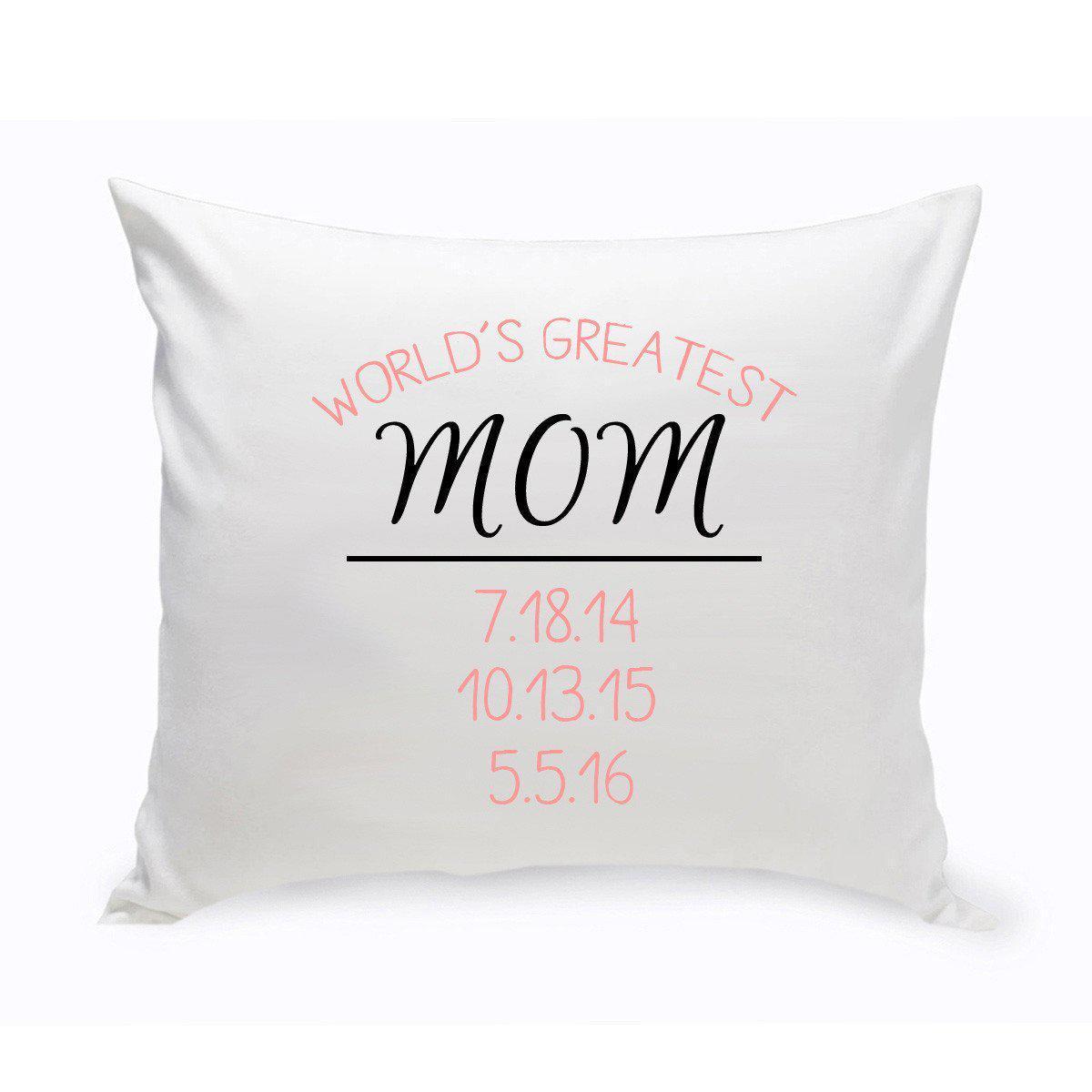 World's Greatest Mom Throw Pillow