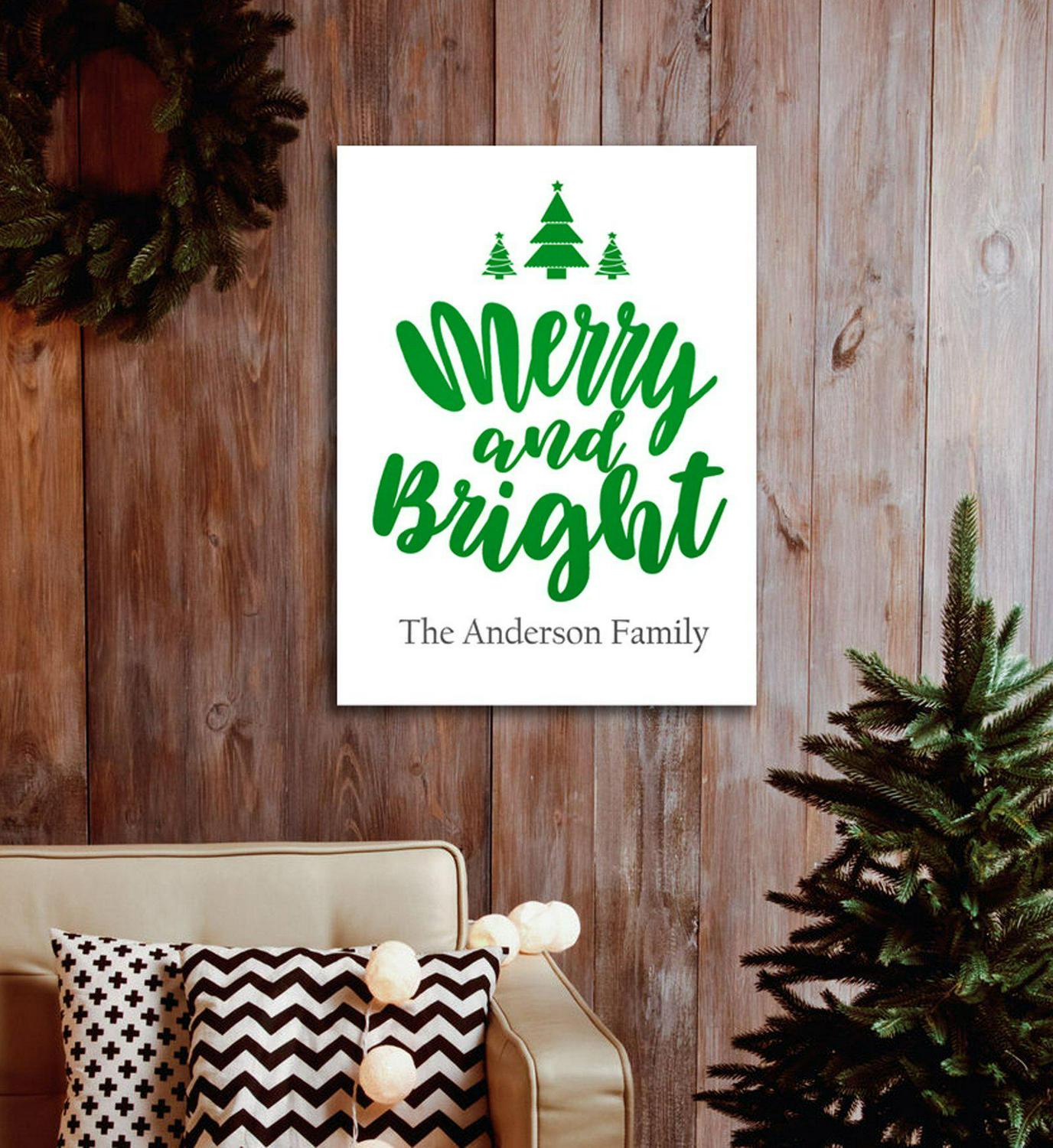 Christmas Canvas - Merry and Bright