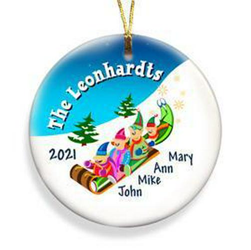 Christmas Ornament - Elves Family