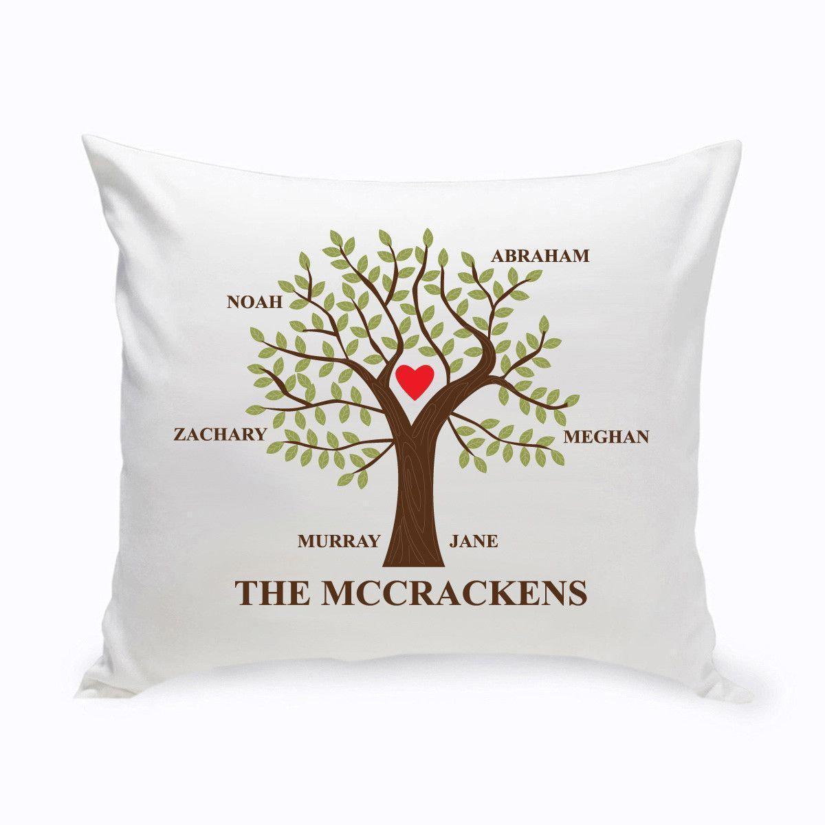 Family Tree Throw Pillow