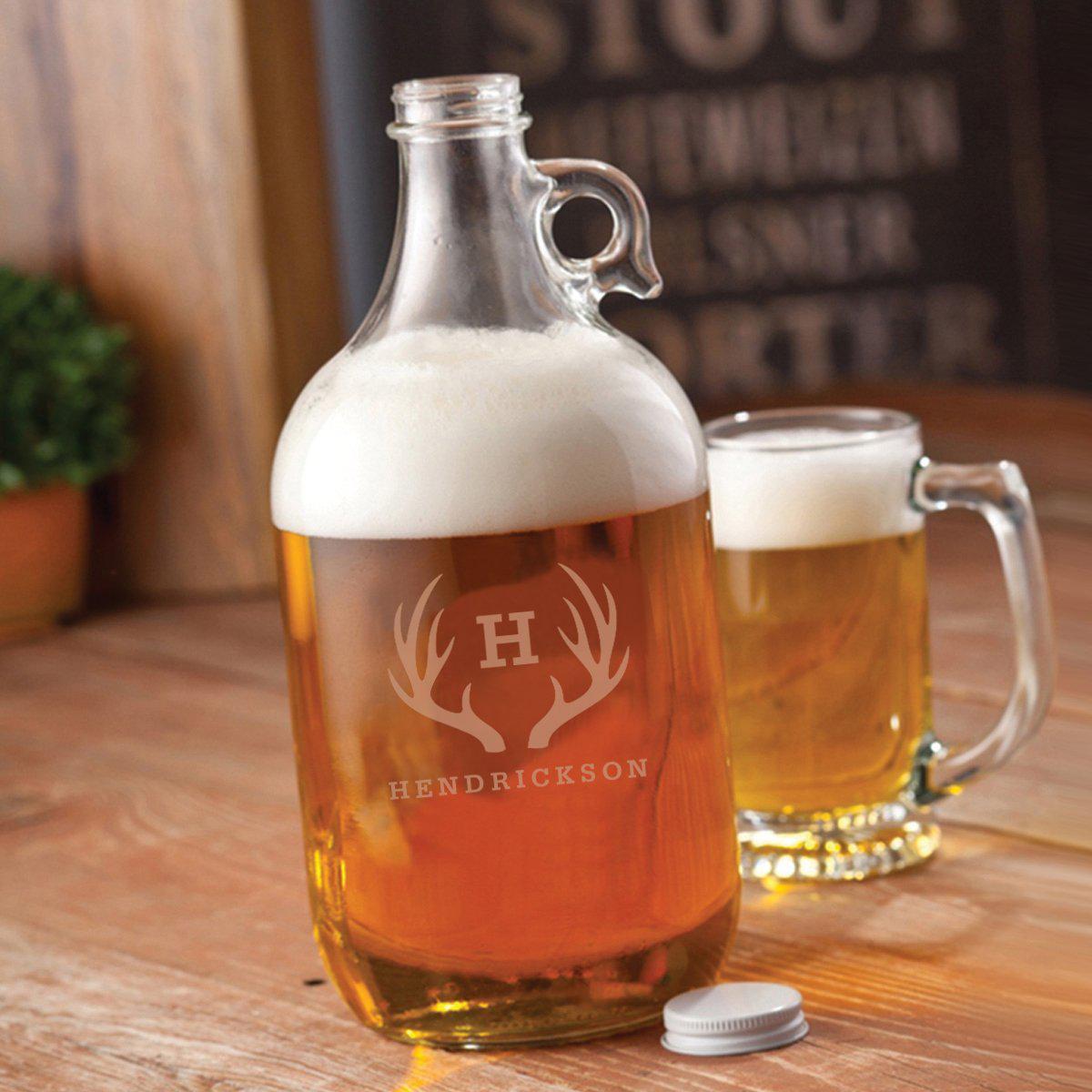 Glass Beer Growler - 64 oz.