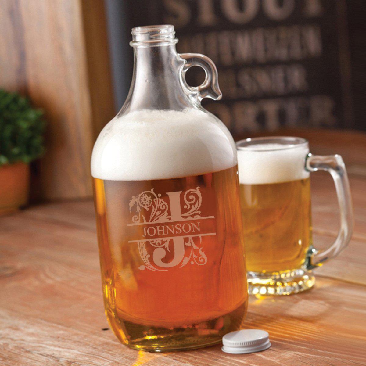 Glass Beer Growler - 64 oz.