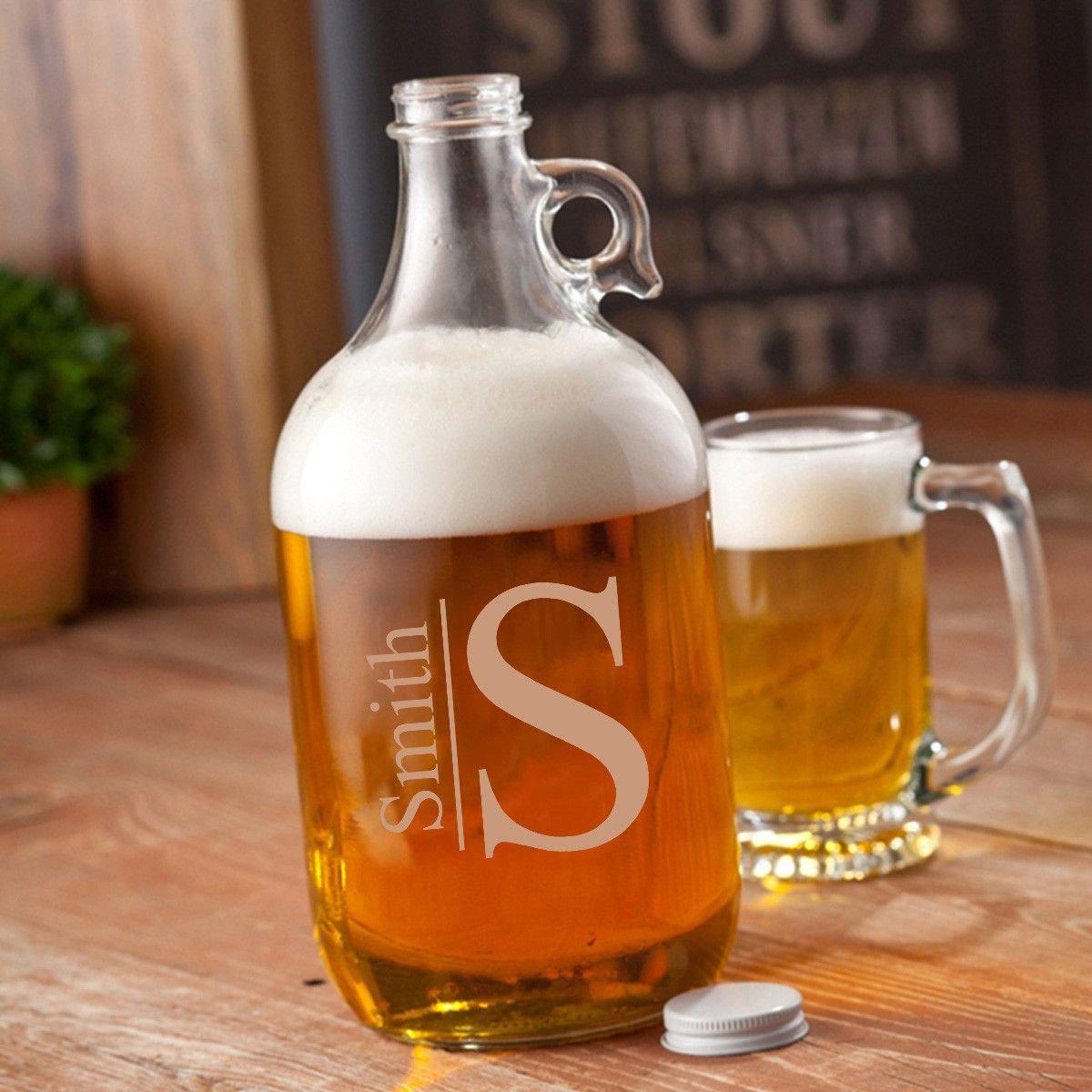 Glass Beer Growler - 64 oz.