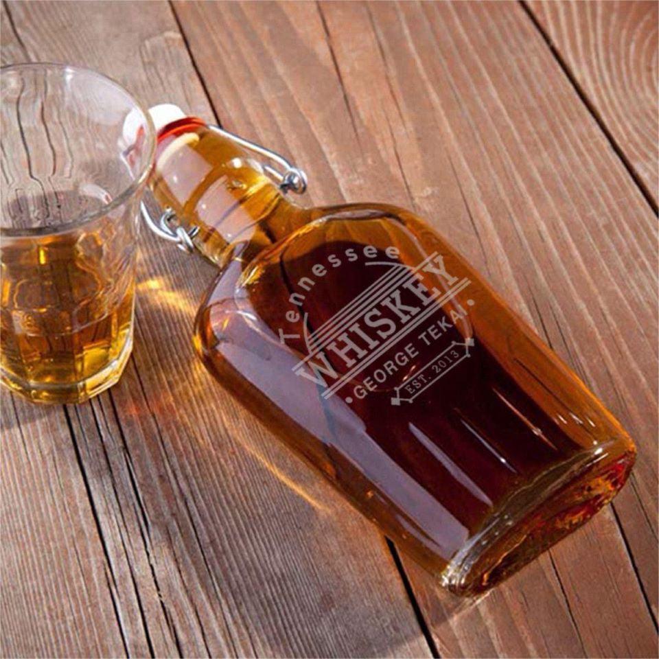 Glass Flask - 8.5 oz.