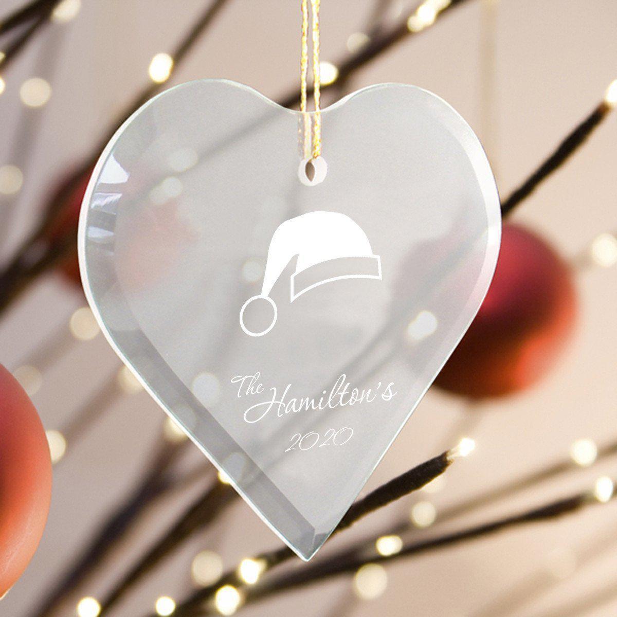 Heart Shape Glass Ornament