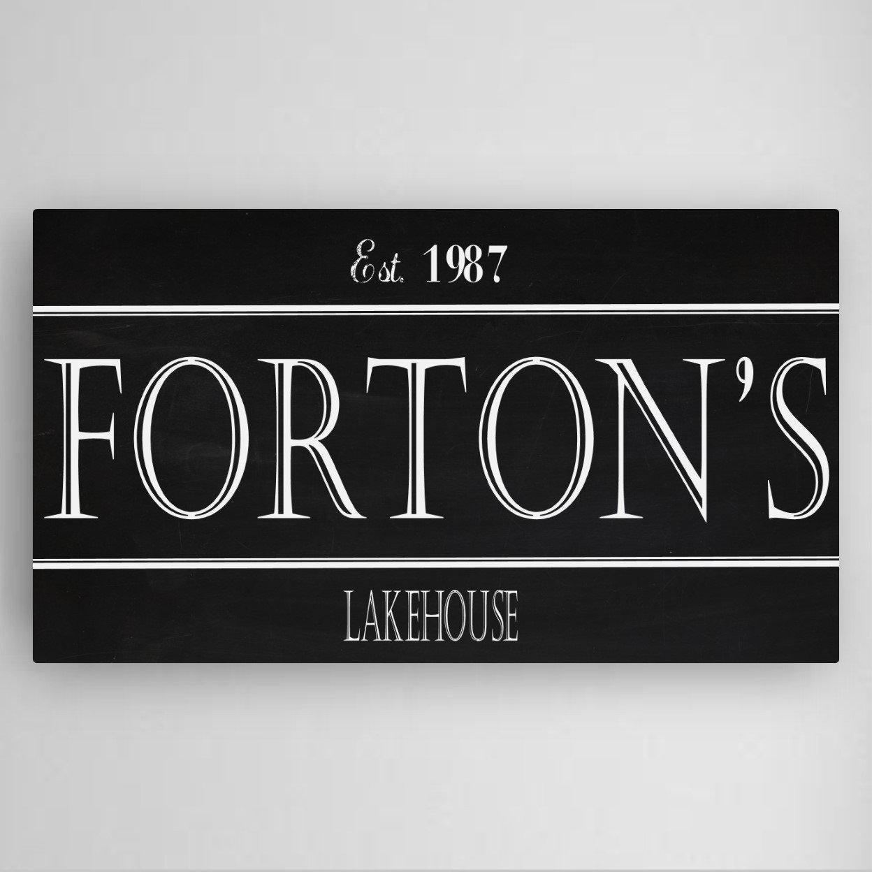 Home Bar Canvas Sign