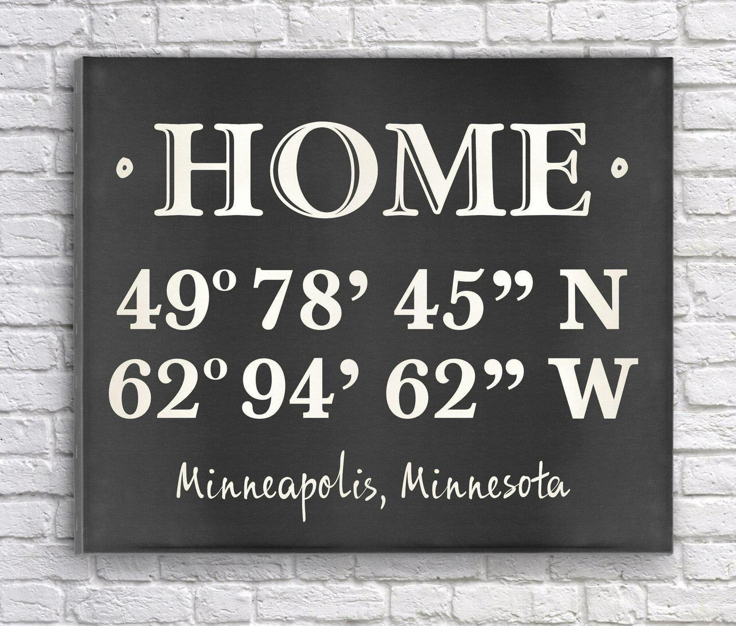 Home Coordinates Canvas