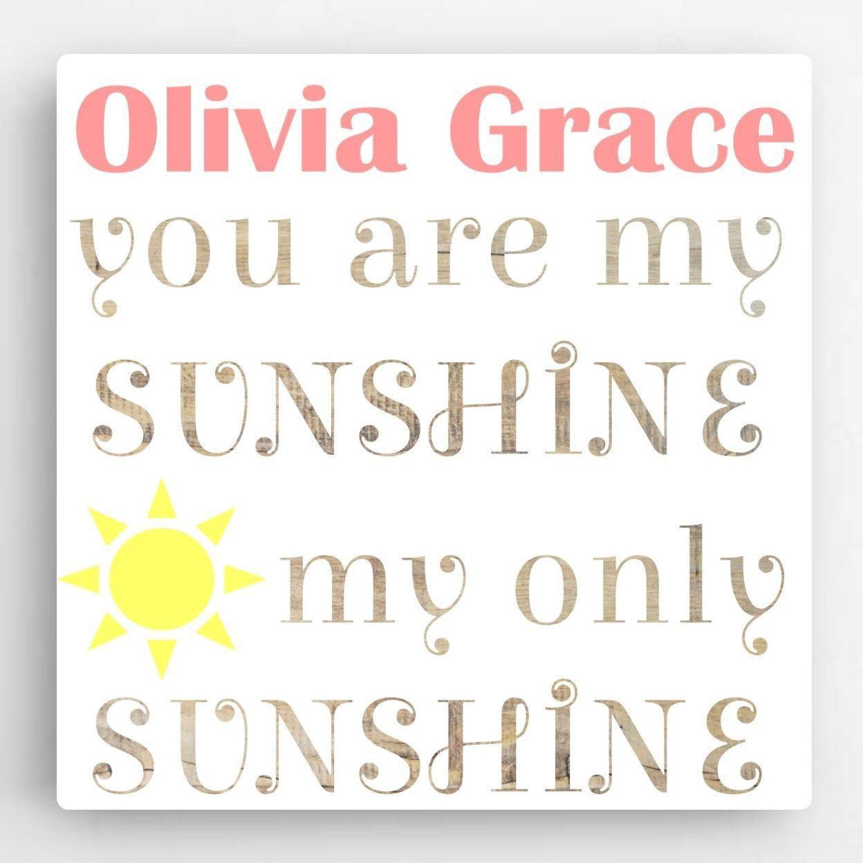 Kids Canvas Sign-Sunshine