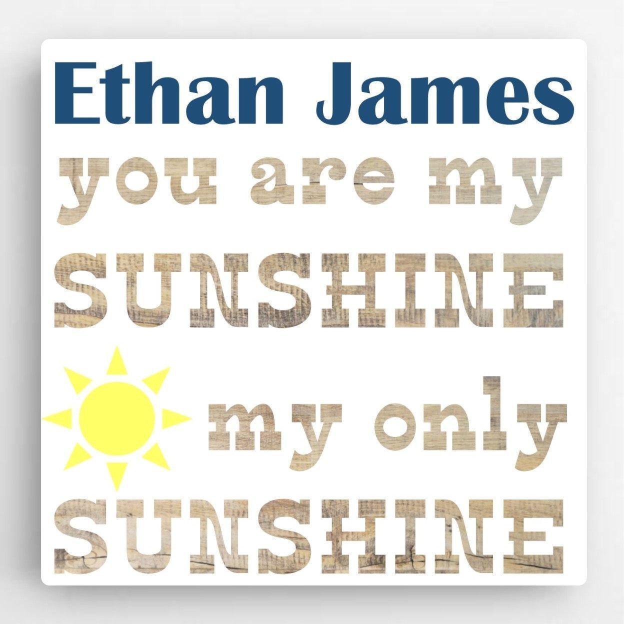 Kids Canvas Sign-Sunshine