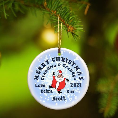 Merry Christmas Ceramic Ornament