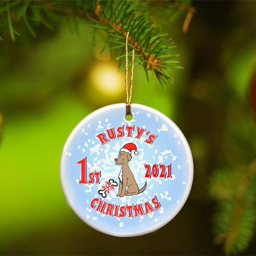 Merry Christmas Ceramic Ornament