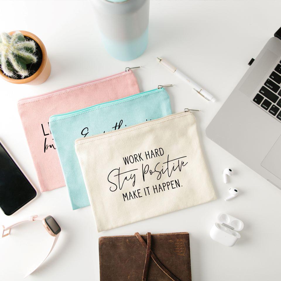 Non-Personalized Motivational Makeup Bag