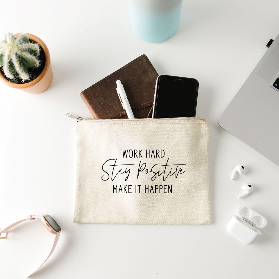 Non-Personalized Motivational Makeup Bag