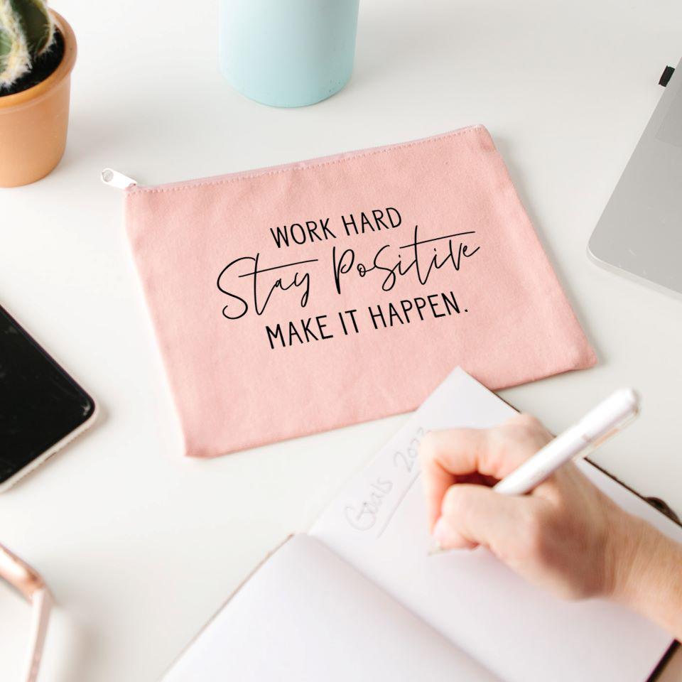 Non-Personalized Motivational Makeup Bag