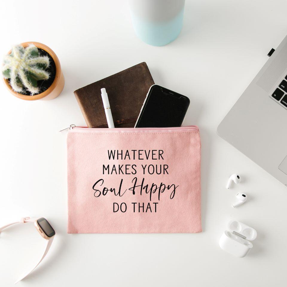 Non-Personalized Motivational Makeup Bag